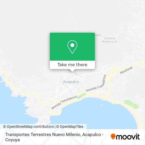 Transportes Terrestres Nuevo Milenio map