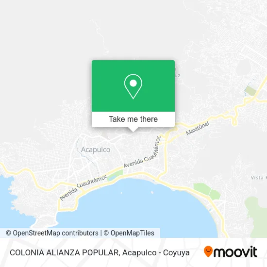COLONIA ALIANZA POPULAR map