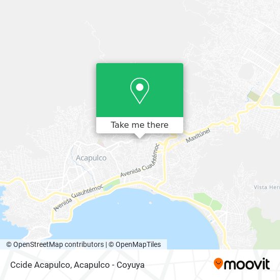 Mapa de Ccide Acapulco