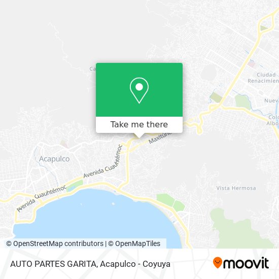 Mapa de AUTO PARTES GARITA