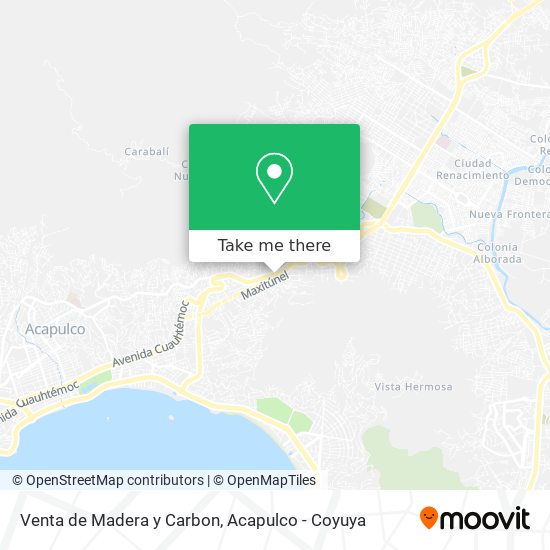 Mapa de Venta de Madera y Carbon