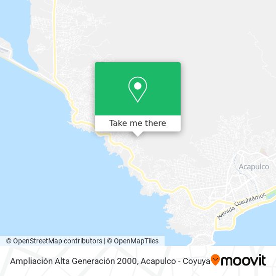 Ampliación Alta Generación 2000 map