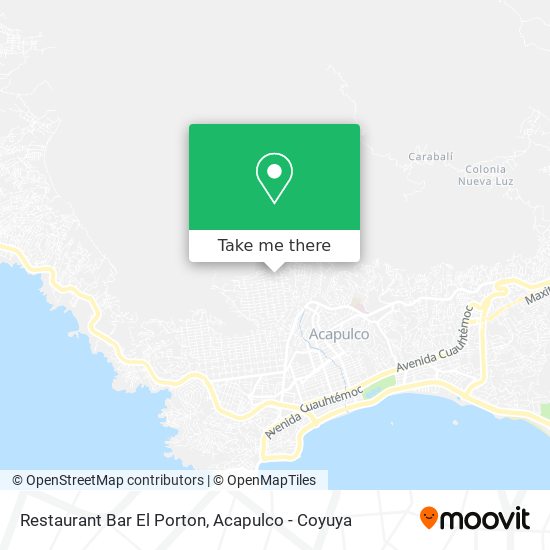 Mapa de Restaurant Bar El Porton