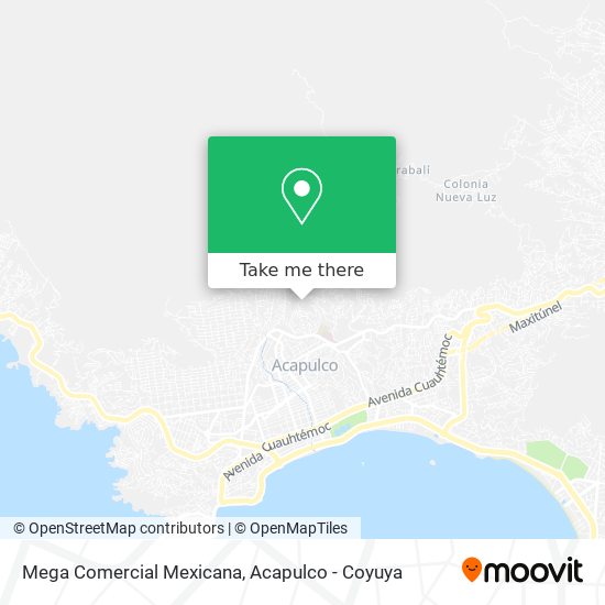 Mega Comercial Mexicana map