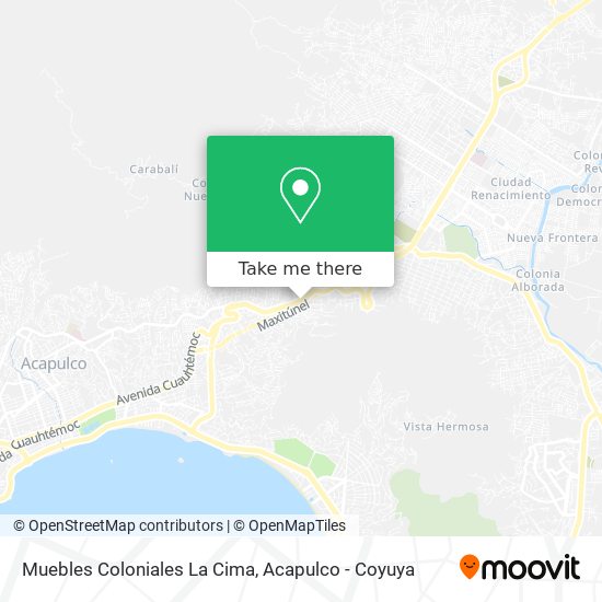 Muebles Coloniales La Cima map