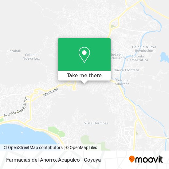 Farmacias del Ahorro map