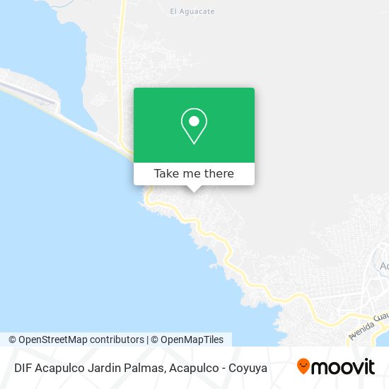 DIF Acapulco Jardin Palmas map