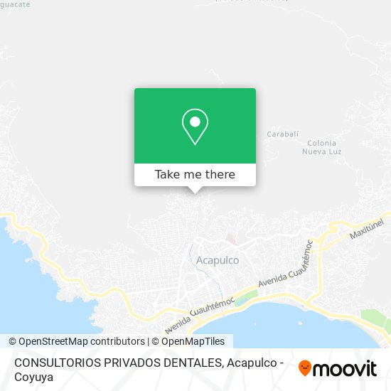 CONSULTORIOS PRIVADOS DENTALES map