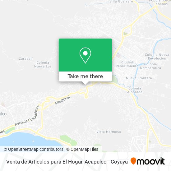 Mapa de Venta de Articulos para El Hogar