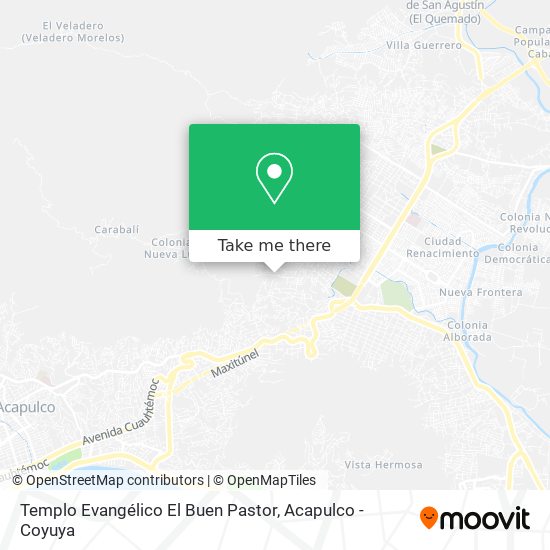 Mapa de Templo Evangélico El Buen Pastor