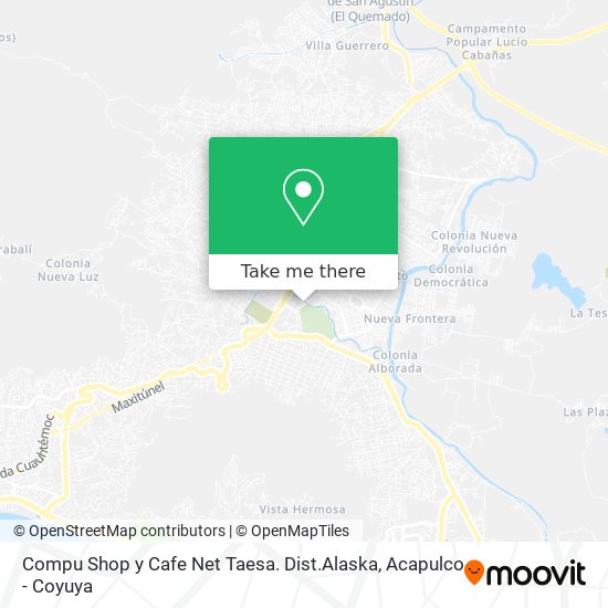 Compu Shop y Cafe Net Taesa. Dist.Alaska map