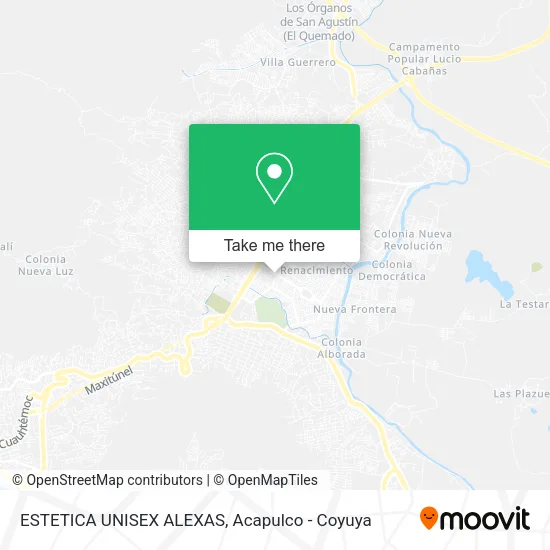 ESTETICA UNISEX ALEXAS map