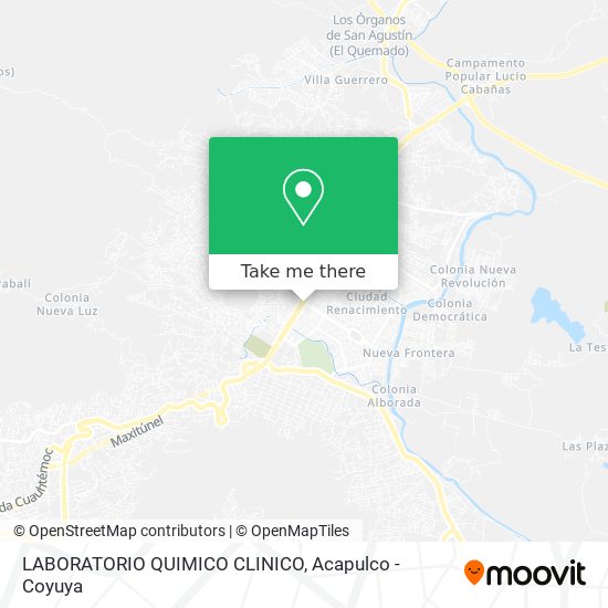 LABORATORIO QUIMICO CLINICO map