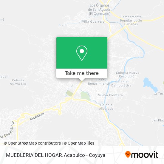 MUEBLERIA DEL HOGAR map