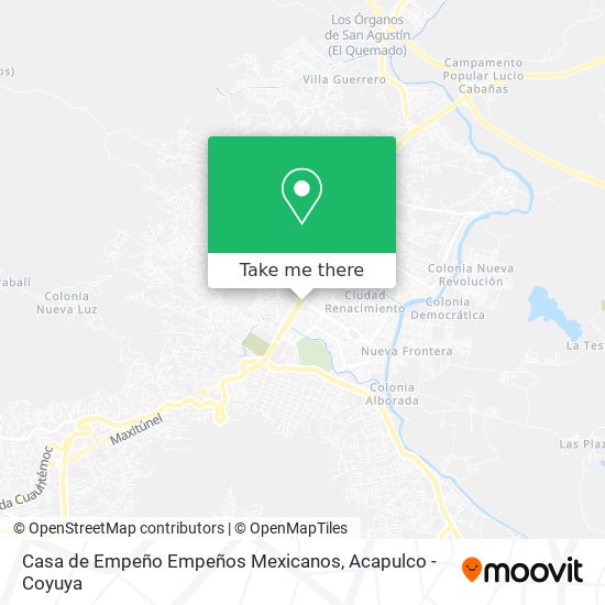 Mapa de Casa de Empeño Empeños Mexicanos