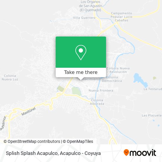 Mapa de Splish Splash Acapulco