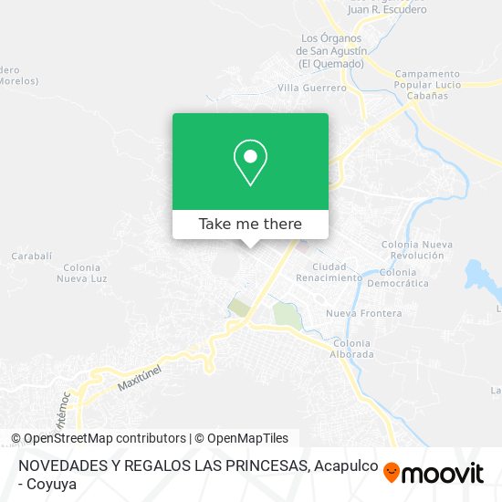 NOVEDADES Y REGALOS LAS PRINCESAS map
