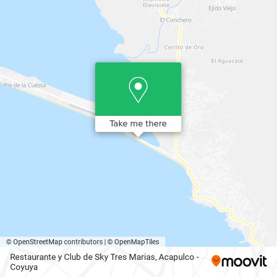Restaurante y Club de Sky Tres Marias map