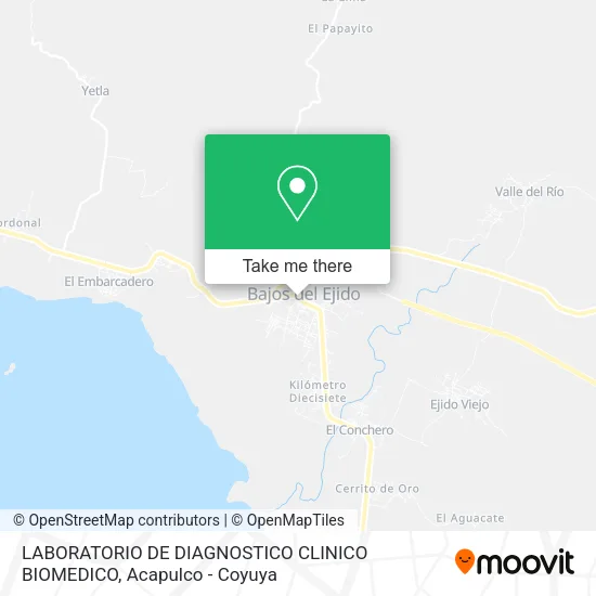 LABORATORIO DE DIAGNOSTICO CLINICO BIOMEDICO map