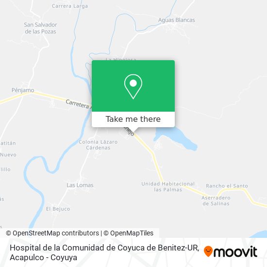 Hospital de la Comunidad de Coyuca de Benitez-UR map