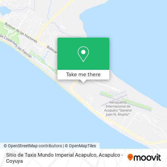 Sitio de Taxis Mundo Imperial Acapulco map