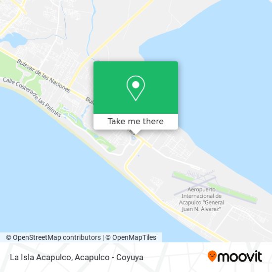 La Isla Acapulco map