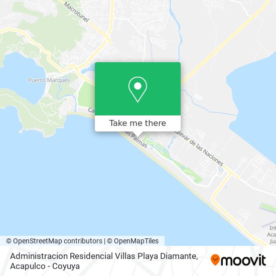 Mapa de Administracion Residencial Villas Playa Diamante
