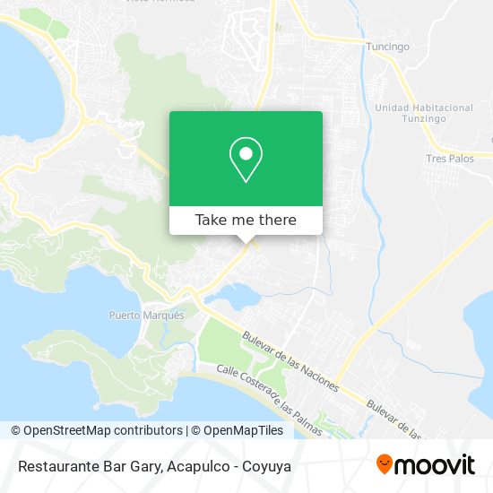 Mapa de Restaurante Bar Gary