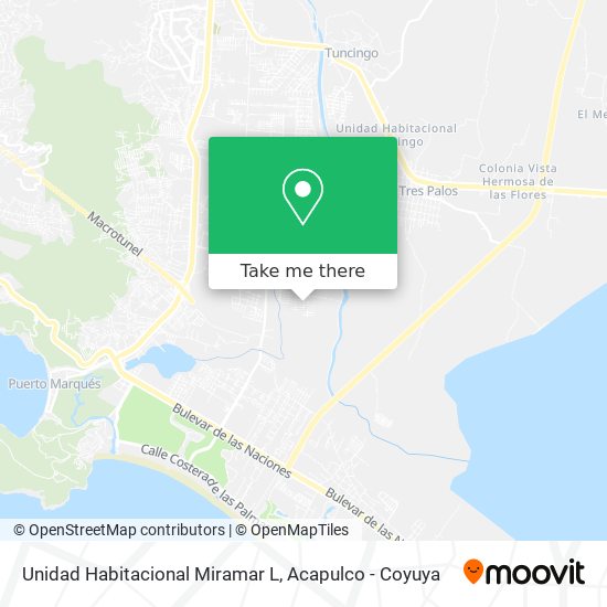 Unidad Habitacional Miramar L map
