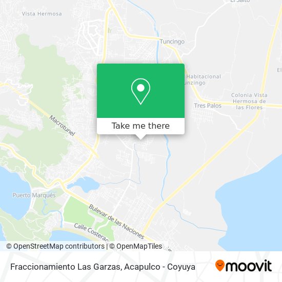 Fraccionamiento Las Garzas map