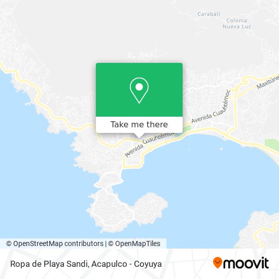 Mapa de Ropa de Playa Sandi