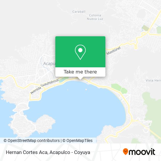 Hernan Cortes Aca map
