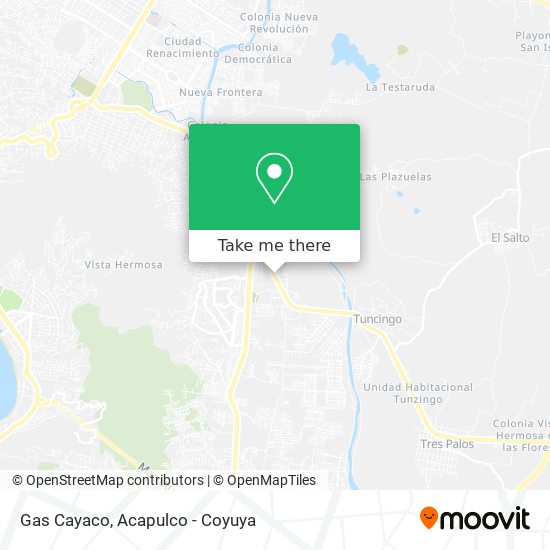 Gas Cayaco map