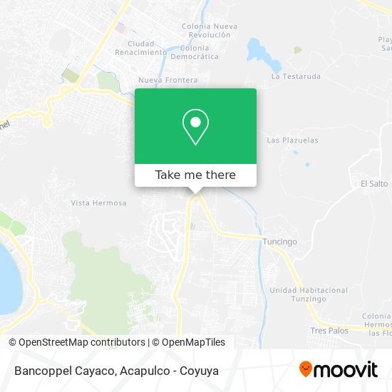 Bancoppel Cayaco map
