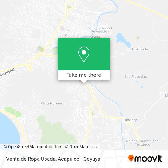 Venta de Ropa Usada map