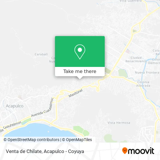 Venta de Chilate map