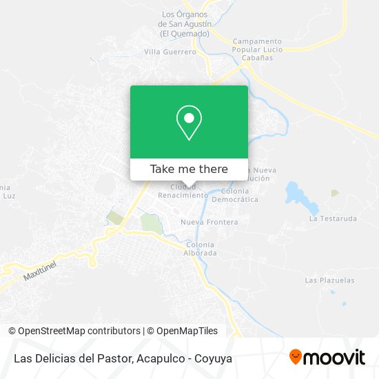 Las Delicias del Pastor map