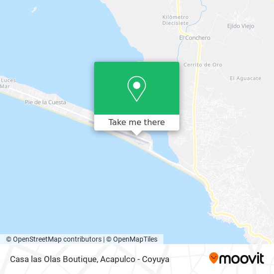 Casa las Olas Boutique map