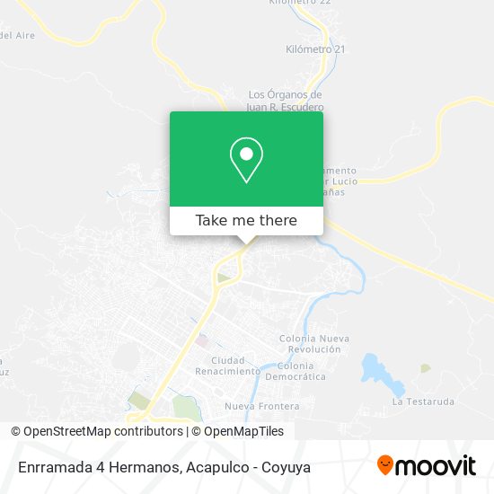 Enrramada 4 Hermanos map