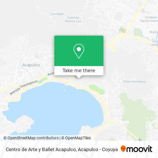 Mapa de Centro de Arte y Ballet Acapulco