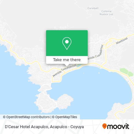 D'Cesar Hotel Acapulco map