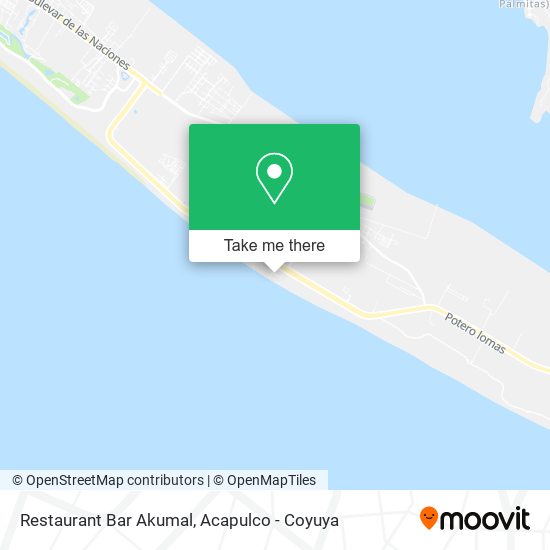 Restaurant Bar Akumal map
