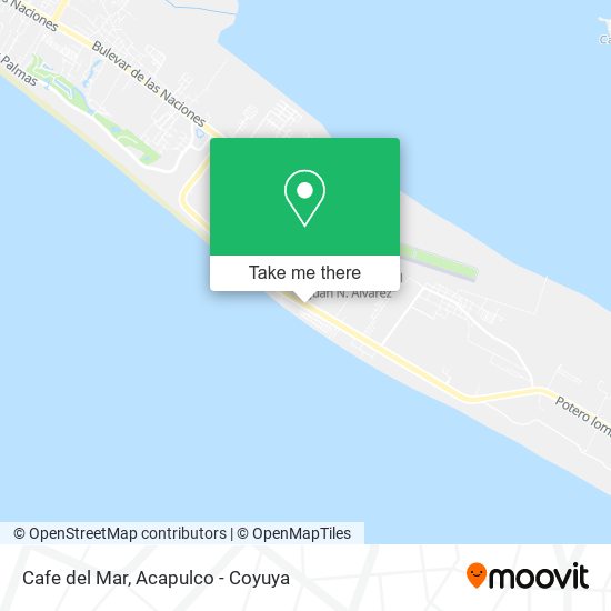 Cafe del Mar map