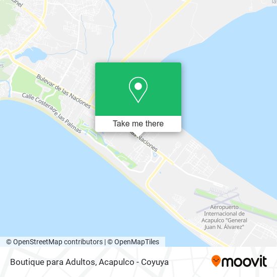 Mapa de Boutique para Adultos