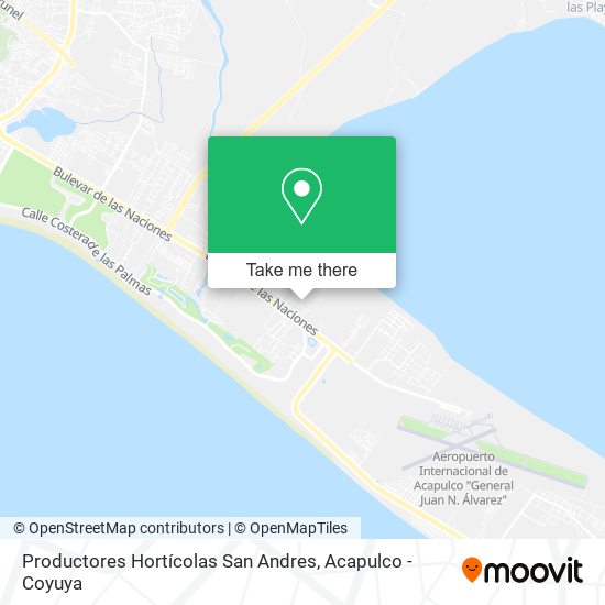 Productores Hortícolas San Andres map