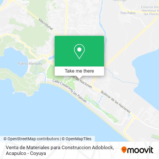 Mapa de Venta de Materiales para Construccion Adoblock