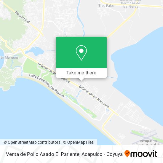 Mapa de Venta de Pollo Asado El Pariente