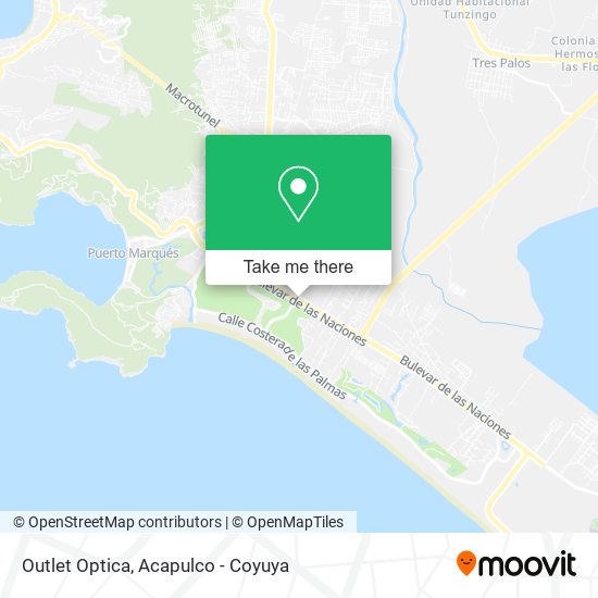 Outlet Optica map