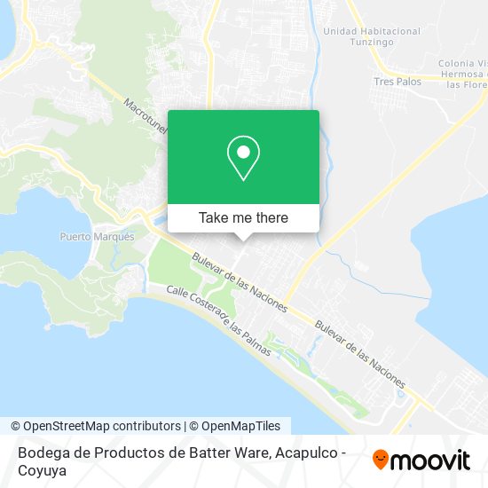 Bodega de Productos de Batter Ware map