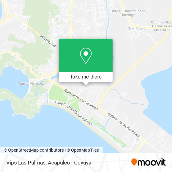Vips Las Palmas map